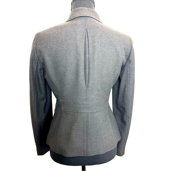 DKNY City | Gray Green Lined Three Button Long Sleeve Career Suit Coat Jacket 2P - Picture 5 of 14